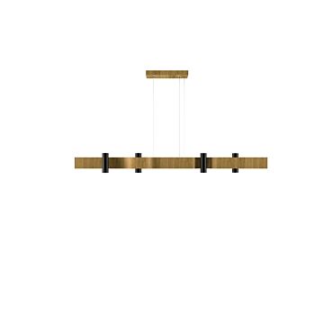 Flow 8-Light Pendant in Louro Freijo