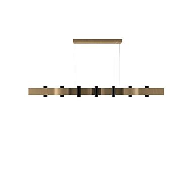 Flow 14-Light Pendant in Maple