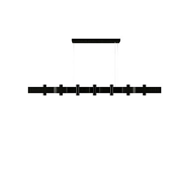 Flow 14-Light Pendant in Charcoal