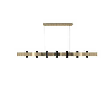 Flow 14-Light Pendant in Sand