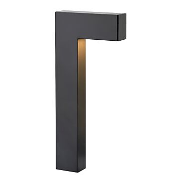 Atlantis LED Path Light in Satin Black by Hinkley