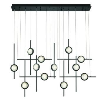 Barletta LED Chandelier in Black by Eurofase