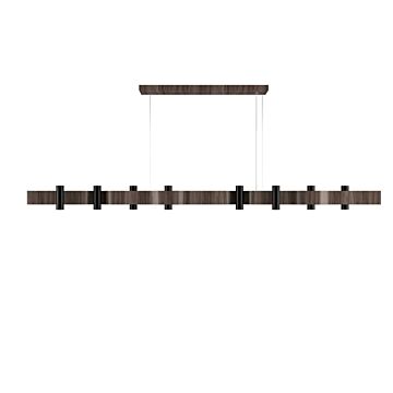 Flow 16-Light Pendant in American Walnut