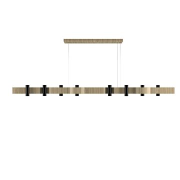 Flow 16-Light Pendant in Sand