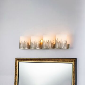 Sawgrass  Bathroom Bathroom Vanity Light in Silver by Lucas + McKearn