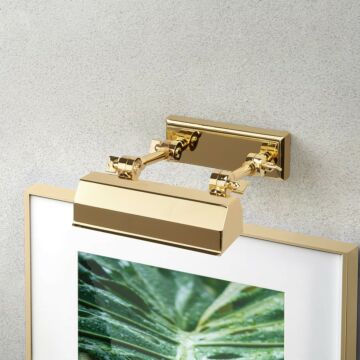 Chawton  Picture Light in Polished Brass by Lucas + McKearn