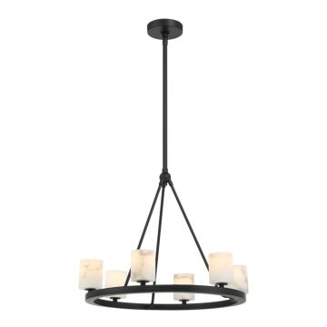 Aragon LED Chandelier in Matte Black by Crystorama