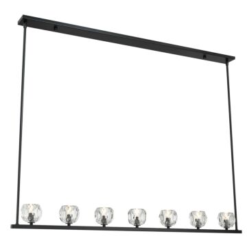 Aragon LED Chandelier in Matte Black by Crystorama