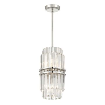 Hayes Four Light Pendant in Polished Nickel by Crystorama
