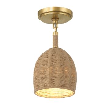 Jace LED Semi Flush Mount in Soft Gold by Crystorama