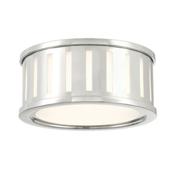 Kendal Two Light Flush Mount in Polished Nickel by Crystorama