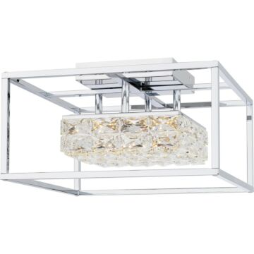 Dazzle LED Semi Flush Mount in Polished Chrome by Quoizel