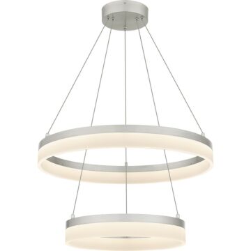 Cohen LED Pendant in Brushed Nickel by Quoizel