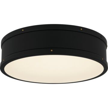Quoizel Flush Mount LED Flush Mount in Matte Black by Quoizel