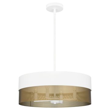 Quoizel Pendant Four Light Pendant in Matte White by Quoizel