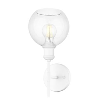 Axel WHT One Light Wall Sconce in Matte White by Golden