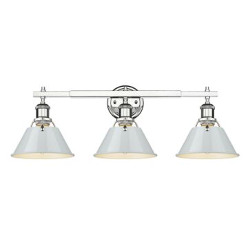 Orwell CH Three Light Bath Vanity in Chrome by Golden