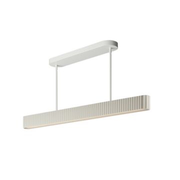 Delphi LED Linear Pendant in Chaulk White by ET2