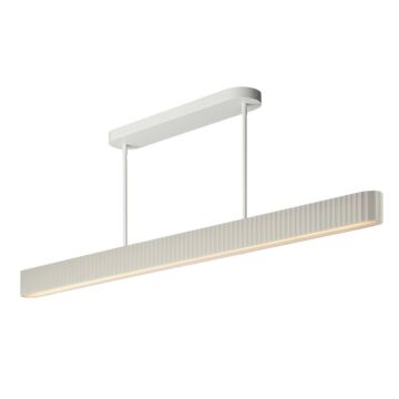 Delphi LED Linear Pendant in Chaulk White by ET2