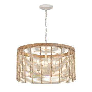 Vannerie Four Light Pendant in Ecru by Maxim