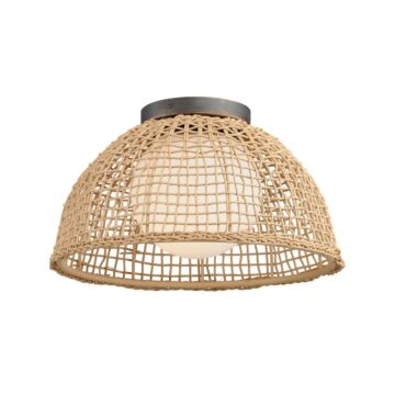 Cestino One Light Flush Mount in Antique Bronze by Maxim