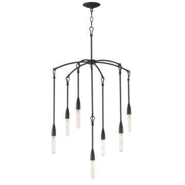 Pioneer Seven Light Chandelier in Anthracite by Maxim
