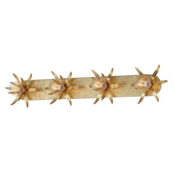 Paloma Four Light Wall Sconce in Gold Leaf by Maxim