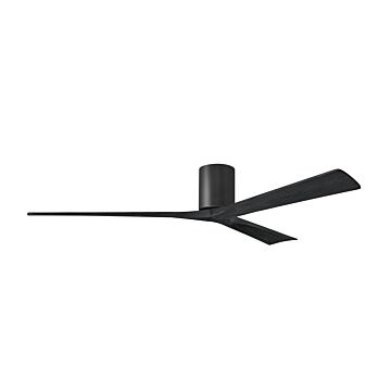 Irene-3H 72" Ceiling Fan in Matte Black by Matthews Fan Company