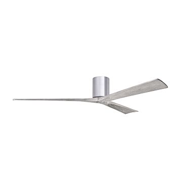 Irene-3H 72" Ceiling Fan in Brushed Nickel by Matthews Fan Company