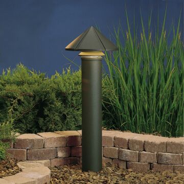 Six Groove One Light Path & Spread in Textured Architectural Bronze by Kichler