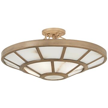 Istria Four Light SemiFlush Mount in Ashen Gold by Metropolitan