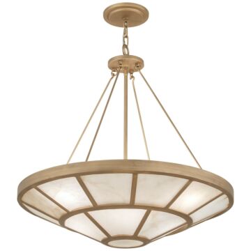 Istria Eight Light Pendant in Ashen Gold by Metropolitan