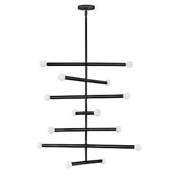 Millie LED Chandelier in Black by Lark