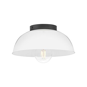 Stu LED Flush Mount in Black by Lark
