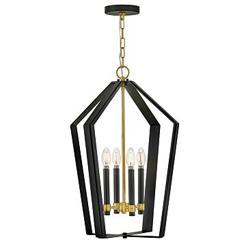 Sammi LED Pendant in Black by Lark