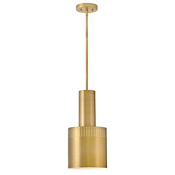 Casey LED Pendant in Lacquered Brass by Lark