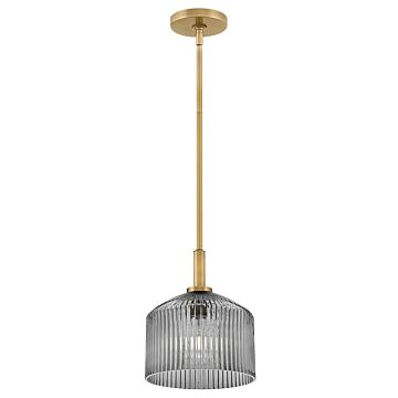 Lisette LED Pendant in Lacquered Brass by Lark