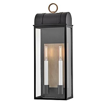 Campbell LED Outdoor Wall Mount in Black by Hinkley