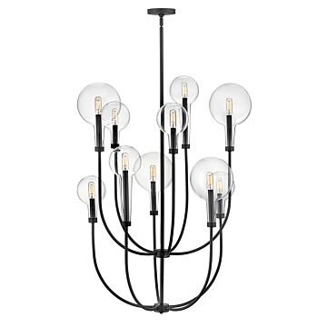 Alchemy LED Chandelier in Black by Hinkley