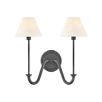 Greta LED Wall Sconce in Blackened Brass by Hinkley