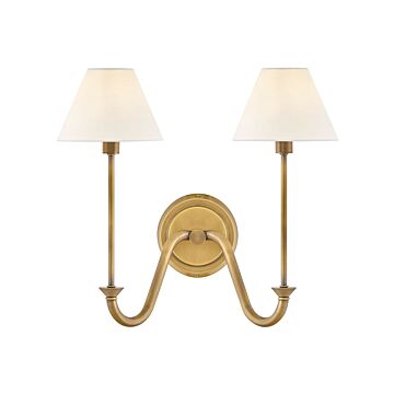 Greta LED Wall Sconce in Heritage Brass by Hinkley