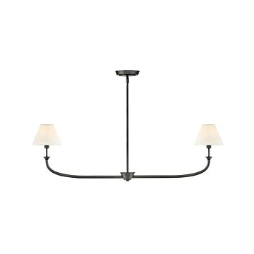 Greta LED Linear in Blackened Brass by Hinkley