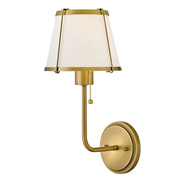 Clarke LED Wall Sconce in Lacquered Dark Brass by Hinkley