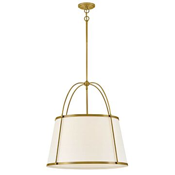 Clarke LED Chandelier in Lacquered Dark Brass by Hinkley