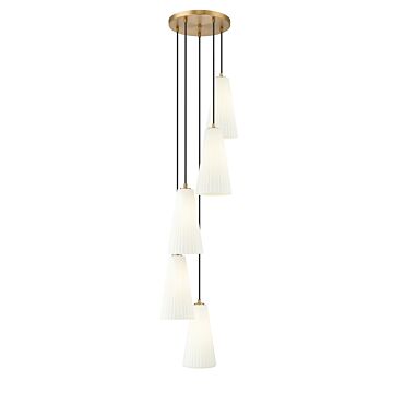 Farrell  Chandelier in Modern Gold by Z-Lite