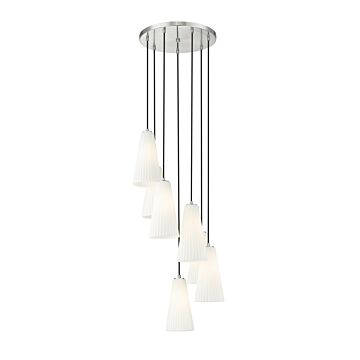 Farrell  Chandelier in Brushed Nickel by Z-Lite