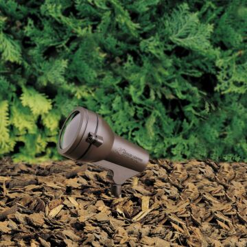 Hid High Intensity Discharge One Light Landscape Accent in Textured Architectural Bronze by Kichler
