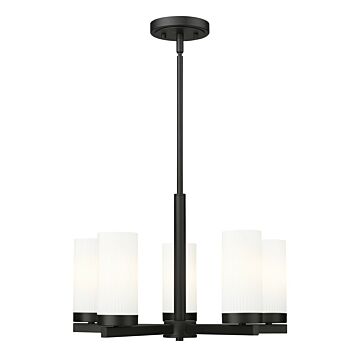 Danica  Chandelier in Matte Black by Z-Lite