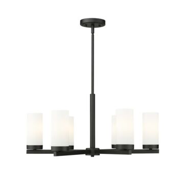 Danica  Chandelier in Matte Black by Z-Lite