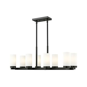 Danica  Linear Chandelier in Matte Black by Z-Lite